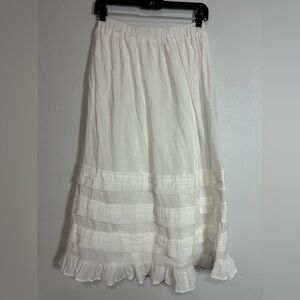 Eden & Olivia White Maxi Skirt